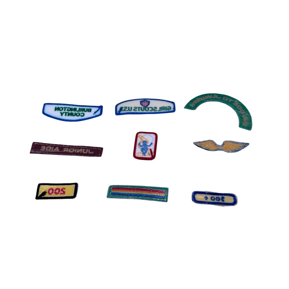 Vintage Girl Scouts Patches Embroidered Collectible Badges Design Lot of 9 - Picture 2 of 4